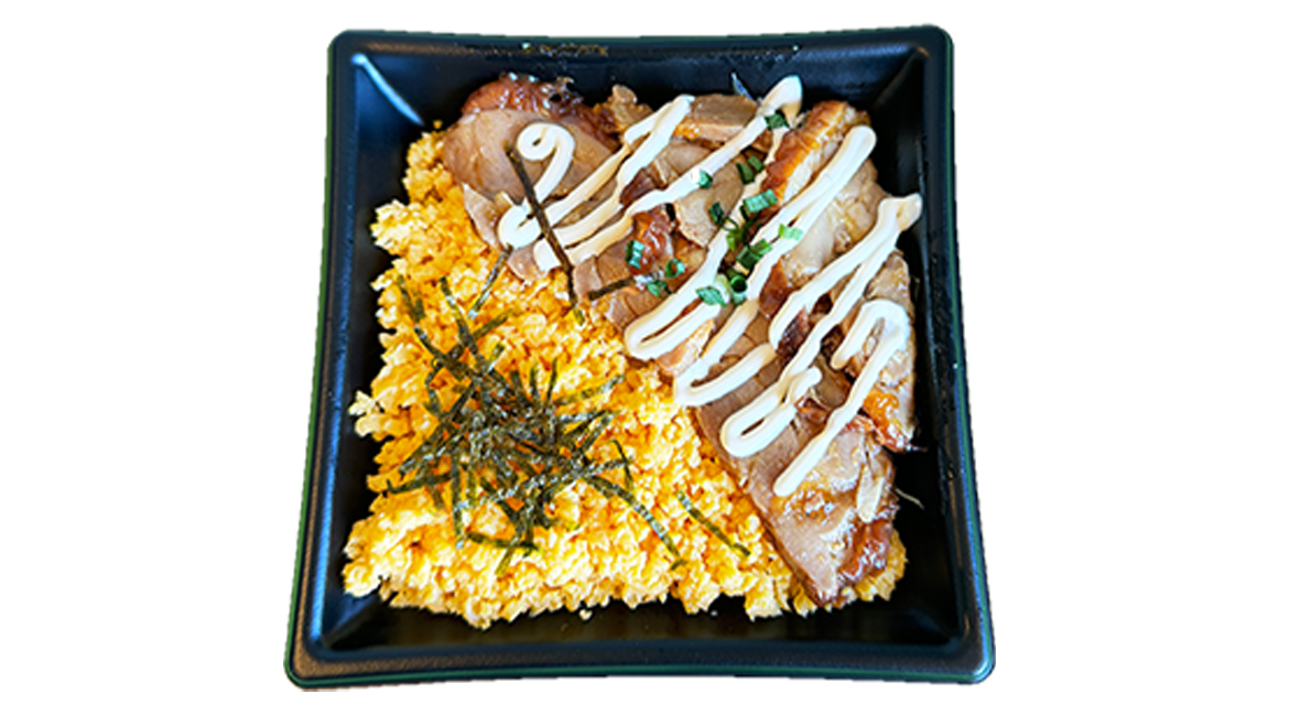 照り焼きチキンとそぼろ丼